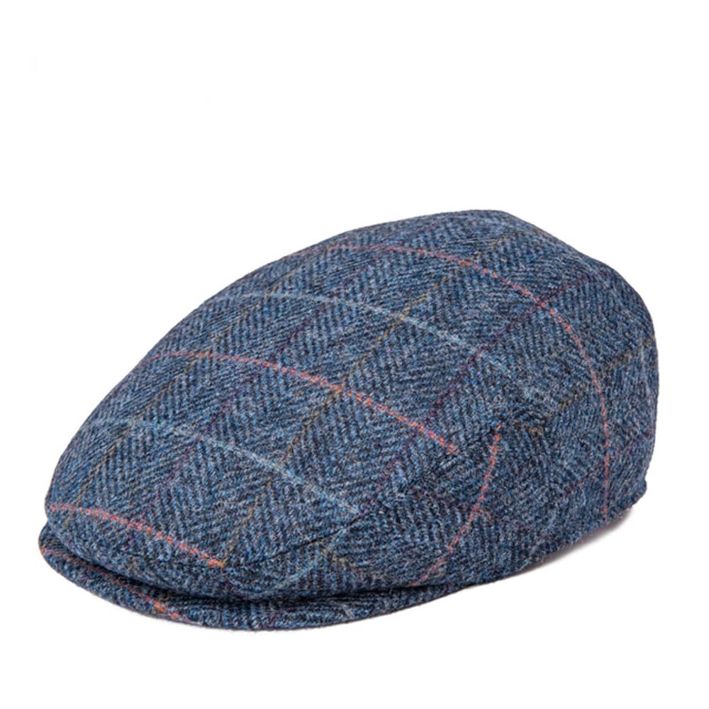 ESUKAR Wool Ivy Cap Herringbone Flat Caps Tweed Scally Hat